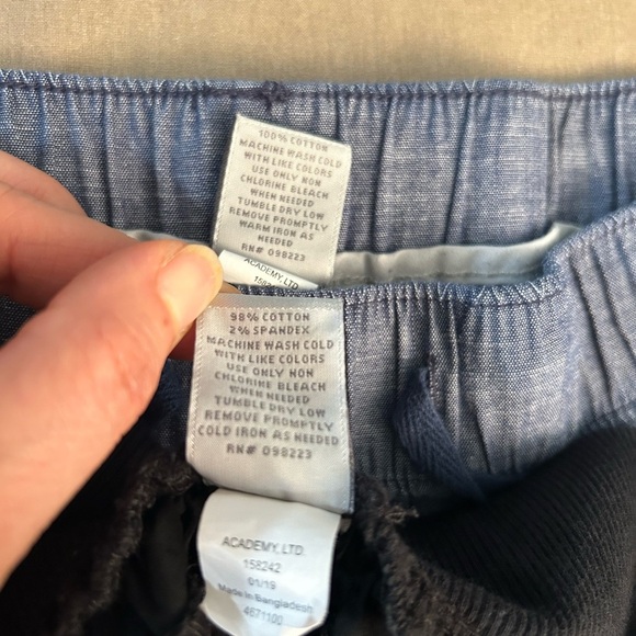 BCG Black and Blue Drawstring casual women’s Shorts bundle of 2. Sz-S.  E7 - Picture 3 of 12